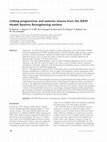 Research paper thumbnail of Linking programmes and systems: lessons from the GAVI Health Systems Strengthening window