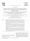 Research paper thumbnail of Social and School Connectedness in Early Secondary School as Predictors of Late Teenage Substance Use, Mental Health, and Academic Outcomes