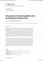 Research paper thumbnail of El proyecto historiográfico del Archetypum Naiarense