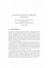 Research paper thumbnail of A geometric approach to judgment aggregation