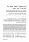 Research paper thumbnail of The Short-EMBU in Australia, Spain, and Venezuela