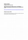 Research paper thumbnail of The European Discovery of China (second edition)