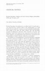 Research paper thumbnail of Critical Notice: Morality and Social Criticism (Guy Stock, Philosophical Investigations)