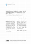 Research paper thumbnail of Sobre la convivencia del silencio y la palabra: para una revisión de la logofagia en la poesía española de las últimas décadas