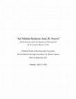 Research paper thumbnail of " Ad Nihilum Redactus Sum, et Nescivi " On the Necessity of the Via Negativa for Knowing God