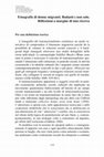 Research paper thumbnail of Etnografie di donne migranti. Badanti e non solo. Riflessioni a margine di una ricerca