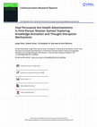 Research paper thumbnail of How Persuasive Are Health Advertisements in First-Person Shooter Games? Exploring Knowledge-Activation and Thought-Disruption Mechanisms