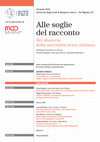 Research paper thumbnail of Alle soglie del racconto. Nei dintorni della narrativa breve italiana