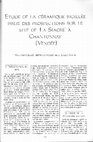 Research paper thumbnail of Etude de la céramique sigillée issue des prospections sur le site de "La Siacre" à Chantonnay (Vendée)