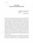 Research paper thumbnail of Georg Simmel. A proposito di Nietzsche filosofo morale