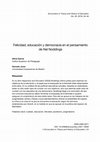 Research paper thumbnail of Felicidad, educación y democracia en el pensamiento de Nel Noddings