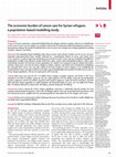 Research paper thumbnail of The economic burden of cancer care for Syrian refugees: a population-based modelling study