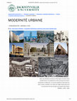 Research paper thumbnail of MODERNITÉ URBAINE: PASOLINI - « CORBUSIÉRISATION » - AMÉRIQUE LATINE