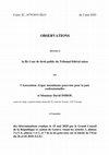 Research paper thumbnail of Loi genevoise sur la laïcité de l'Etat - Réponse à la duplique du Grand Conseil genevois + annexe