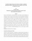 Research paper thumbnail of TEACHING WORK LIFE BALANCE IN SOCIAL STUDIES CLASSROOM: RESEARCH EVIDENCE AMONG SELECTED ACADEMIC STAFF OF THE UNVERSITY OF LAGOS