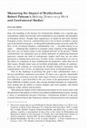 Research paper thumbnail of Measuring the Impact of Brotherhood: Robert Putnam's Making Democracy Work and Confraternal Studies