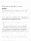 Research paper thumbnail of Border Justice in the Age of Pandemic