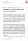 Research paper thumbnail of The Female Mortality Advantage in the Seventeenth-Century Rural Low Countries