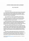 Research paper thumbnail of Atatürk'ü Koruma Kanunu Niçin İlga Edilmeli?