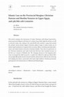 Research paper thumbnail of Islamic Law on the Provincial Margins: Christian Patrons and Muslim Notaries in Upper Egypt, 2nd-5th/8th-11th Centuries