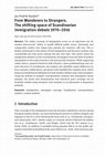 Research paper thumbnail of From Wanderers to Strangers. The shifting space of Scandinavian immigration debate 1970–2016