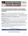 Research paper thumbnail of Student Satisfaction Towards Distance Learning Apps