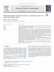 Research paper thumbnail of Differential diagnosis of metabolic disease in a commingled sample from 19th century Hisban, Jordan