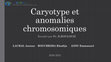 Research paper thumbnail of Caryotype et anomalies chromosomiques