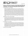 Research paper thumbnail of Towards a Global Virtual Community of Female Engineering Students and Professionals: I. Impacts of Grassroots International Partnerships of Student Organizations on U.S. Engineering Undergraduate Cultural Competency