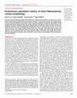 Research paper thumbnail of Evolutionary population history of early Paleoamerican cranial morphology