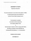 Research paper thumbnail of The social construction of ‘race’ and the ‘native speaker’ in TESOL: an interview-based study of the assumptions of mainland Chinese English language learners