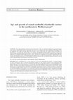 Research paper thumbnail of Edad y crecimiento de la Alacha ( Sardinella aurita ) en el Mediterr�neo noreste