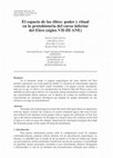 Research paper thumbnail of El espacio de las élites. Poder y ritual en la protohistoria del curso inferior del Ebro (ss. VII-III ane). (Arqueología Espacial 28)