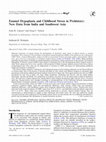 Research paper thumbnail of Enamel Hypoplasia and Childhood Stress in Prehistory: New Data from India and Southwest Asia