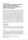 Research paper thumbnail of Early Imperial Roman Peasant Communities in Central Spain: Agrarian Structure, Standards of Living, and Inequality in the North of Roman Carpetania