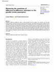 Research paper thumbnail of Measuring the sensitivity of difference-in-difference estimates to the parallel trends assumption