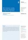 Research paper thumbnail of NPs in German: Locality, theta roles, possessives, and genitive arguments