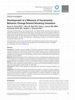 Research paper thumbnail of Development of a Measure of Incremental Behavior Change Toward Smoking Cessation