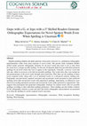 Research paper thumbnail of Gepo with a G, or Jepo with a J? Skilled Readers Generate Orthographic Expectations for Novel Spoken Words Even When Spelling is Uncertain