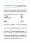 Research paper thumbnail of Affirmer le communautarisme dans la négation de l'universalisme.              -    -   -   -
                Réflexion critique sur une conférence de Hani Ramadan en matière de démocratie