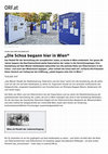 Research paper thumbnail of Schau auf dem Heldenplatz: „Die Schoa begann hier in Wien“