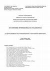 Research paper thumbnail of XII Convegno Internazionale di Italianistica - "La prosa italiana tra comunicazione e invenzione letteraria"