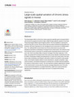 Research paper thumbnail of Large-scale spatial variation of chronic stress signals in moose