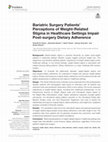 Research paper thumbnail of Bariatric Surgery Patients' Perceptions of Weight-Related Stigma in Healthcare Settings Impair Post-surgery Dietary Adherence