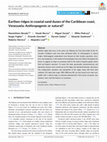 Research paper thumbnail of Earthen ridges in coastal sand dunes of the Caribbean coast, Venezuela: Anthropogenic or natural