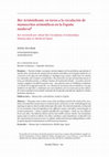 Research paper thumbnail of "Iter Aristotelicum: en torno a la circulación de manuscritos aristotélicos en la España medieval", Estudios Clásicos 162 [= Á. Cancela Cilleruelo - F. G. Hernández Muñoz (eds.), Manuscritos griegos y latinos: cuestiones abiertas, nuevas perspectivas], 2022, pp. 109-127.