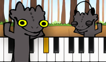 Piano: Toothless the Dancing Dragon