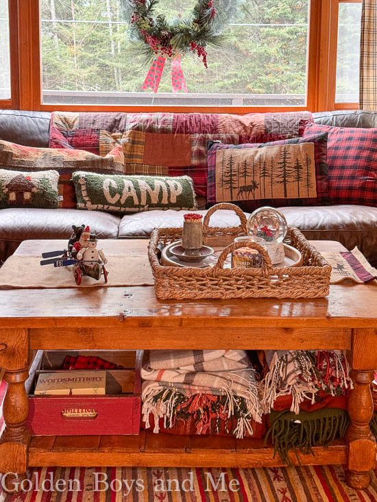 Mountain Cabin with Christmas Decor