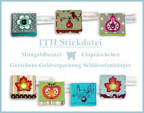 Stickdatei ITH Minigeldbeutel, Chiptäschchen