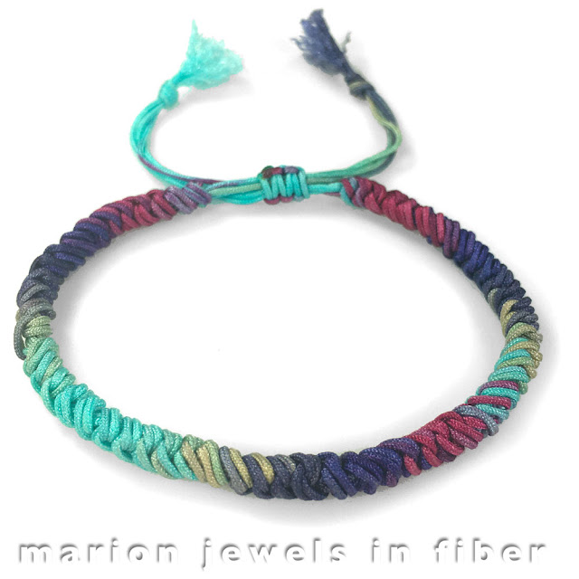 Tibetan Knot Bracelet made with Dyed Chinese Knotting Cord